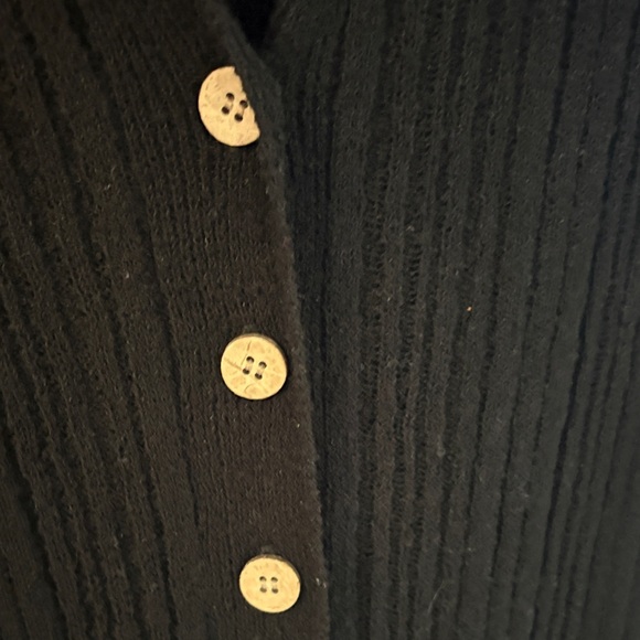 Free People Black Button-Down Midi Dress - Picture 3 of 4